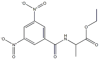 2-[(3,5-Dinitrobenzoyl)amino]propanoic acid ethyl ester 结构式