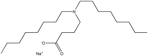 4-(Dioctylamino)butyric acid sodium salt 结构式