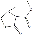 2-Oxo-3-oxabicyclo[3.1.0]hexane-1-carboxylic acid methyl ester 结构式