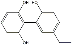 5'-Ethyl-1,1'-biphenyl-2,2',6-triol 结构式