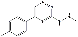 3-(2-Methylhydrazino)-5-(p-tolyl)-1,2,4-triazine 结构式