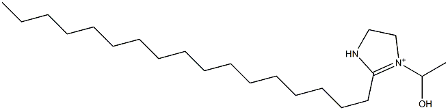 1-(1-Hydroxyethyl)-2-heptadecyl-1-imidazoline-1-ium 结构式