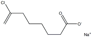 7-Chloro-7-octenoic acid sodium salt 结构式