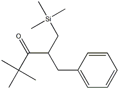 2,2-Dimethyl-5-phenyl-4-trimethylsilylmethyl-3-pentanone 结构式