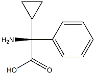 (S)-2-Amino-2-cyclopropyl-2-phenylacetic acid 结构式