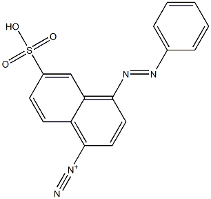 4-(Phenylazo)-6-sulfo-1-naphthalenediazonium 结构式