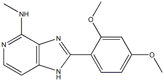 4-Methylamino-2-(2,4-dimethoxyphenyl)-1H-imidazo[4,5-c]pyridine 结构式