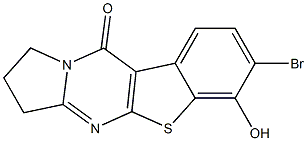 7-Bromo-1,2-dihydro-6-hydroxy[1]benzothieno[2,3-d]pyrrolo[1,2-a]pyrimidin-10(3H)-one 结构式