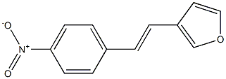 3-(4-Nitrostyryl)furan 结构式