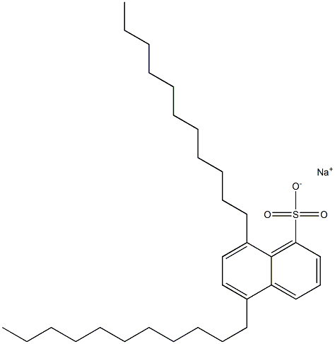 5,8-Diundecyl-1-naphthalenesulfonic acid sodium salt 结构式