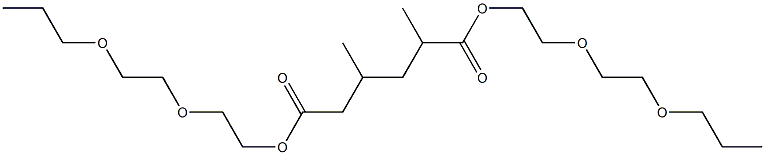 2,4-Dimethyladipic acid bis[2-(2-propoxyethoxy)ethyl] ester 结构式