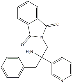 N-[2-Benzyl-2-amino-2-(3-pyridyl)ethyl]phthalimide 结构式