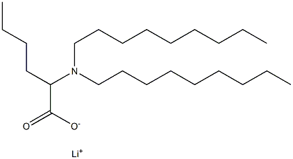 2-(Dinonylamino)hexanoic acid lithium salt 结构式