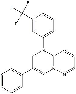 1-[3-(Trifluoromethyl)phenyl]-3-phenyl-1,9a-dihydro-2H-pyrimido[1,2-b]pyridazine 结构式