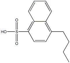 4-Butyl-1-naphthalenesulfonic acid 结构式