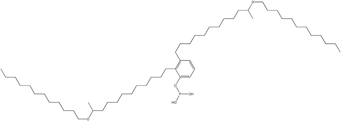 Phosphorous acid bis[11-(dodecyloxy)dodecyl]phenyl ester 结构式