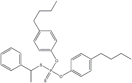 Dithiophosphoric acid O,O-bis(4-butylphenyl)S-(1-phenylethyl) ester 结构式