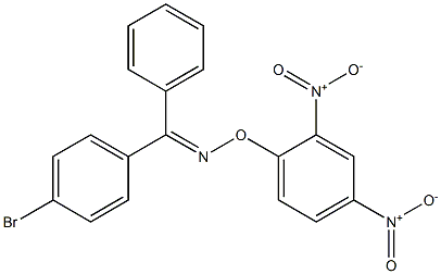 4-Bromobenzophenone O-(2,4-dinitrophenyl)oxime 结构式