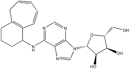 N-[[(2,3,4,5-Tetrahydro-1H-benzocyclohepten)-1-yl]]adenosine 结构式