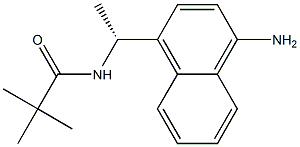 N-[(R)-1-(4-Amino-1-naphthalenyl)ethyl]-2,2-dimethylpropanamide 结构式