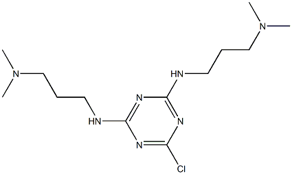 2,4-Bis[[3-(dimethylamino)propyl]amino]-6-chloro-1,3,5-triazine 结构式