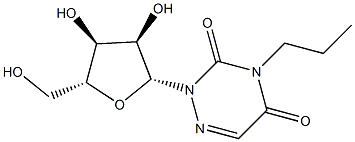 3-Propyl-6-azauridine 结构式