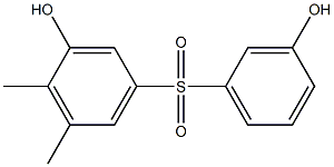 3,3'-Dihydroxy-4,5-dimethyl[sulfonylbisbenzene] 结构式
