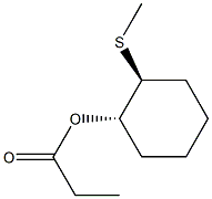 (1S,2S)-2-Methylthiocyclohexanol propionate 结构式