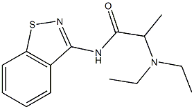 N-(1,2-Benzisothiazol-3-yl)-2-(diethylamino)propanamide 结构式