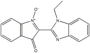 2-(1-Ethyl-1H-benzimidazol-2-yl)-3-oxo-3H-indol-1-ium-1-olate 结构式
