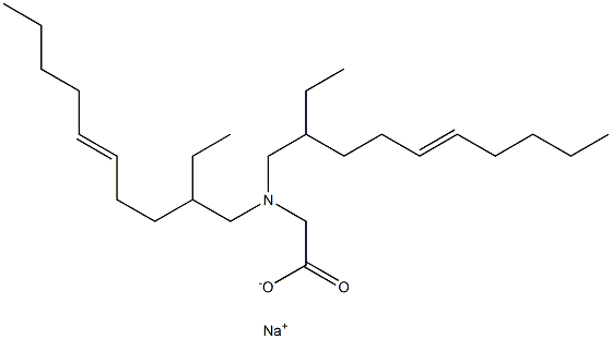 N,N-Bis(2-ethyl-5-decenyl)glycine sodium salt 结构式