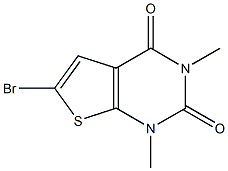 1,3-Dimethyl-6-bromothieno[2,3-d]pyrimidine-2,4(1H,3H)-dione 结构式