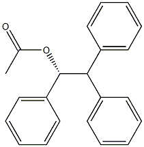 (-)-Acetic acid (R)-1,2,2-triphenylethyl ester 结构式