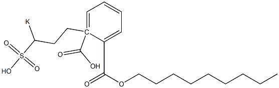 Phthalic acid 1-nonyl 2-(3-potassiosulfopropyl) ester 结构式