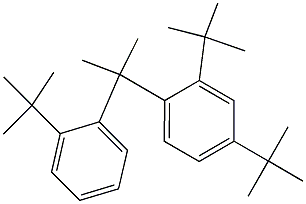 2-(2,4-Di-tert-butylphenyl)-2-(2-tert-butylphenyl)propane 结构式