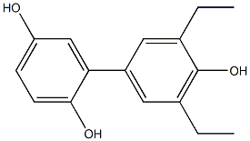 3',5'-Diethyl-1,1'-biphenyl-2,4',5-triol 结构式
