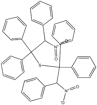 Phenyl(2-nitro-1-phenyl-2-phenylethyl) sulfide 结构式