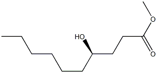 (R)-4-Hydroxydecanoic acid methyl ester 结构式