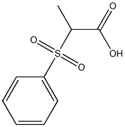 2-Phenylsulfonylpropanoic acid 结构式