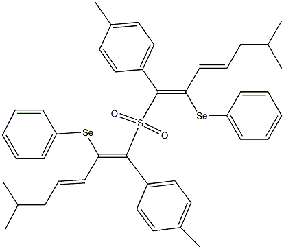 (4-Methylphenyl)[(3E)-6-methyl-2-phenylseleno-1,3-heptadienyl] sulfone 结构式