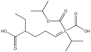 1-Pentene-1,1,5-tricarboxylic acid 5-ethyl 1,1-diisopropyl ester 结构式