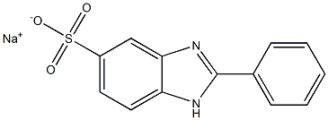 2-Phenyl-1H-benzimidazole-5-sulfonic acid sodium salt 结构式