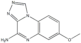 4-Amino-7-methoxy[1,2,4]triazolo[4,3-a]quinoxaline 结构式