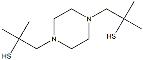 1,4-Bis(2-mercapto-2-methylpropyl)piperazine 结构式