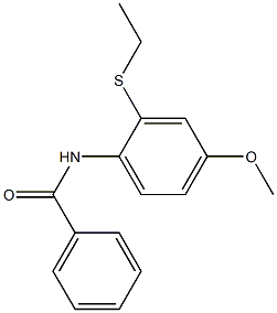 N-[2-(Ethylthio)-4-methoxyphenyl]benzamide 结构式