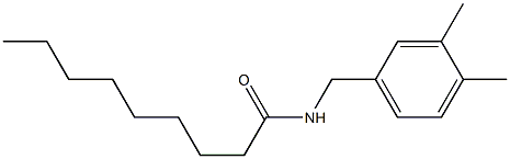 N-(3,4-Dimethylbenzyl)nonanamide 结构式