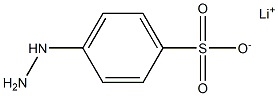4-Hydrazinobenzenesulfonic acid lithium salt 结构式