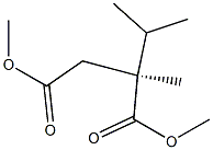 [S,(+)]-2-(1-Methylethyl)-2-methylsuccinic acid dimethyl ester 结构式