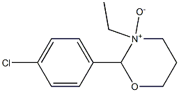 2-(4-Chlorophenyl)-3-ethyl-tetrahydro-2H-1,3-oxazine 3-oxide 结构式