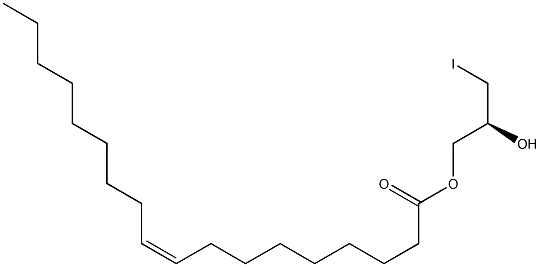 [S,(-)]-3-Iodo-1,2-propanediol 1-oleate 结构式